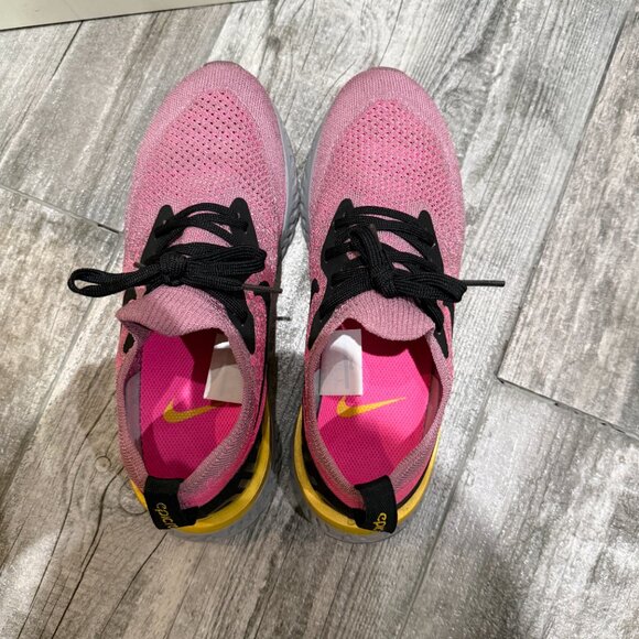Nike Women's Epic React Flyknit Plum/Pink Running Shoes AQ0070-500 US Size 8 - Picture 2 of 9